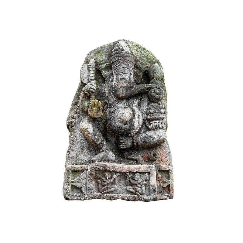 Old Stone Ganesha Statue