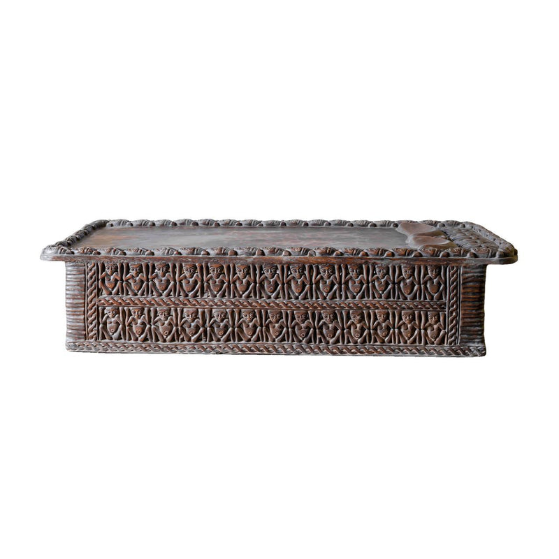 Carved Vintage African Bed