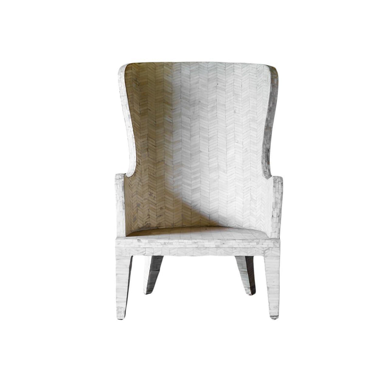 Bone Overlay High Back Chair