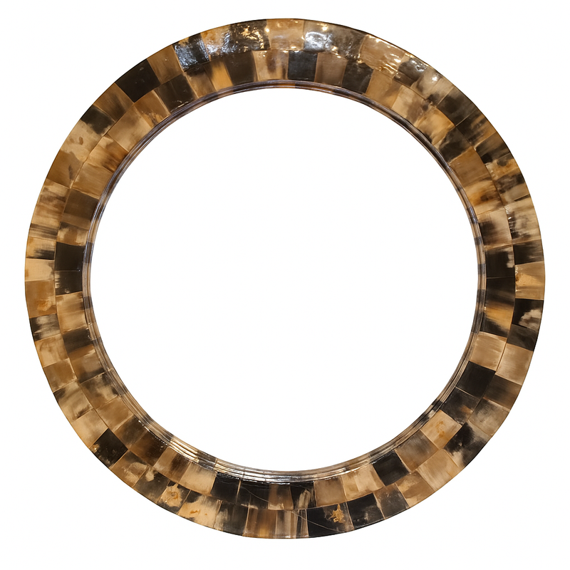 Horn  Round Mirror Frame