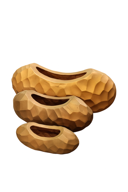 Alluminium Brass Polish Pot Set Of 3