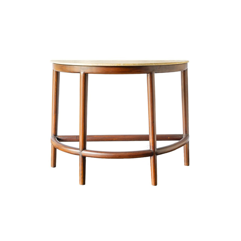 Wooden Console Table With Granite Top