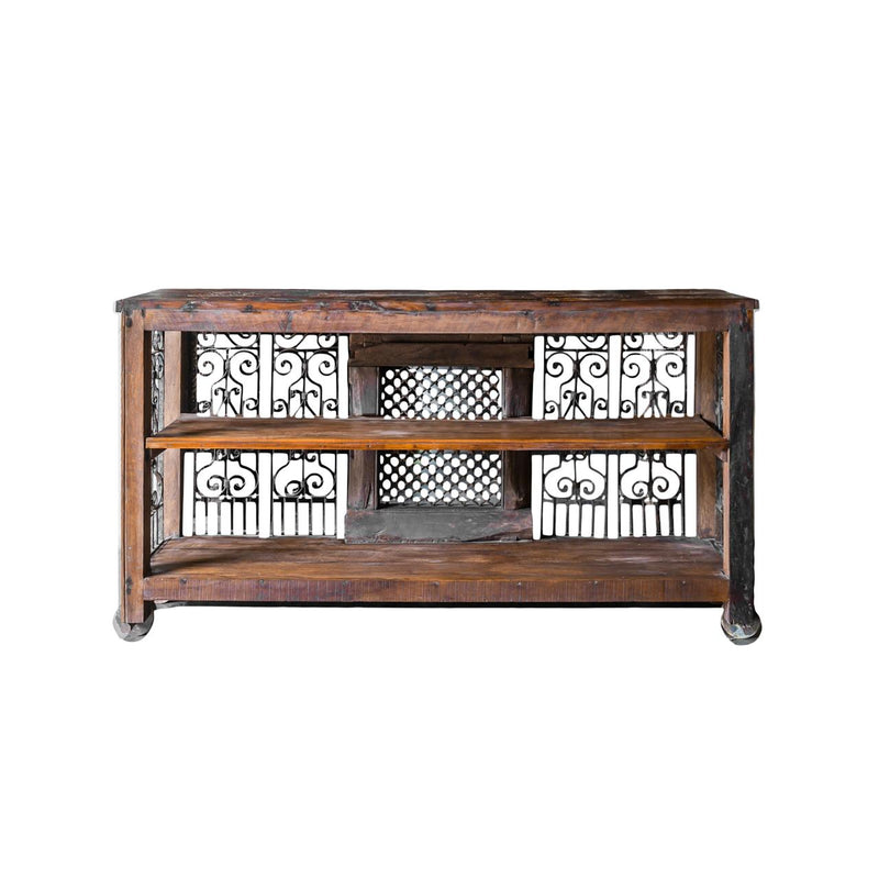 TV Unit Console With Front Jali
