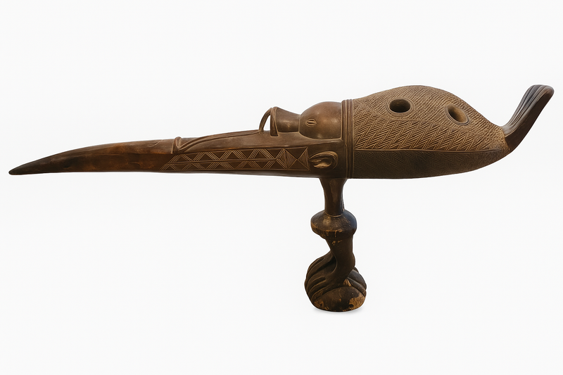 African Statue On Base